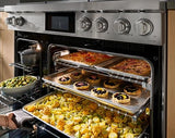 48" Dual-Fuel Steam Range, Silver Stainless, Natural Gas/Liquid Propane