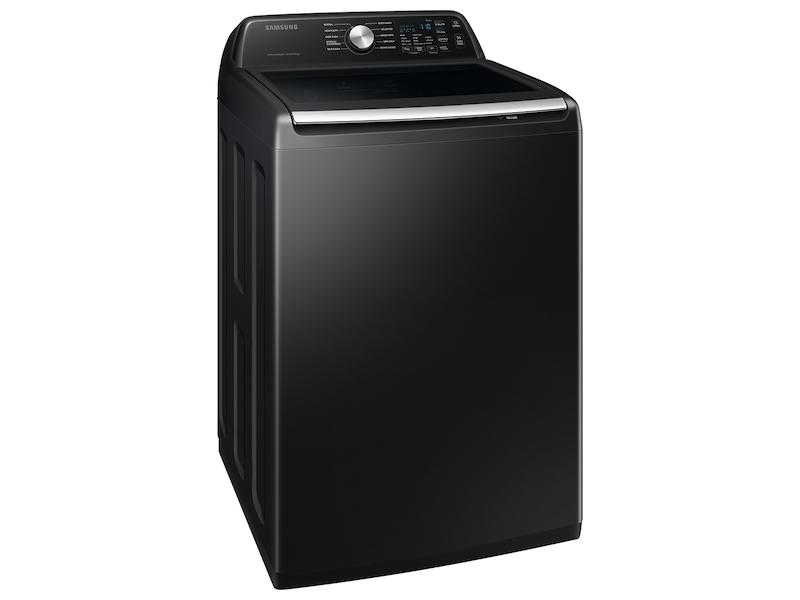 4.6 cu. ft. Large Capacity Smart Top Load Washer with ActiveWave™ Agitator and Active WaterJet in Brushed Black