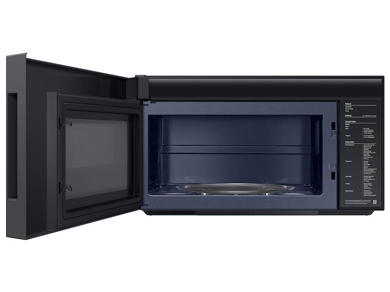 Bespoke 2.1 cu. ft. Over-the-Range Microwave with Auto Dimming Glass Touch Controls in White Glass