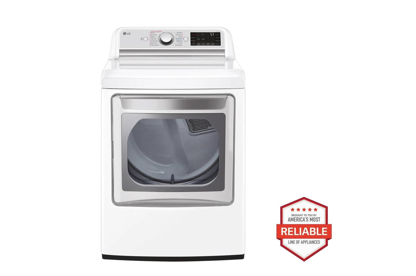 7.3 cu. ft. Ultra Large Capacity Smart wi-fi Enabled Rear Control Electric Dryer with TurboSteam™