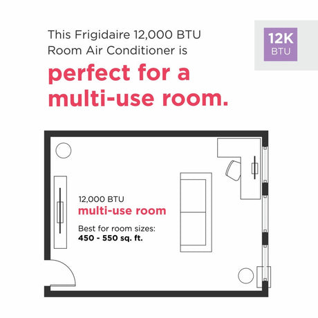 Frigidaire 12,000 BTU Inverter Window Room Air Conditioner with Wi-Fi (Energy Star)