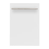 ZLINE 18 in. Dishwasher Panel in Stainless Steel with Modern Handle (DP-18) [Color: White Matte]