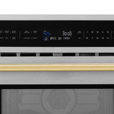 ZLINE Autograph Edition 30? 1.6 cu ft. Built-in Convection Microwave Oven in Stainless Steel and Polished Gold Accents (MWOZ-30-G)