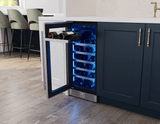 Presrv Wine Cooler, 15in UC, SS+Gls, Rvs Door, 1Z