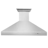 ZLINE Professional Wall Mount Range Hood in Stainless Steel with Built-in ZLINE CrownSound Bluetooth Speakers (697CRN-BT)