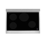 ZLINE 36" 4.6 cu. ft. Induction Range in DuraSnow with a 4 Element Stove and Electric Oven (RAINDS-36) [Color: Blue Gloss]