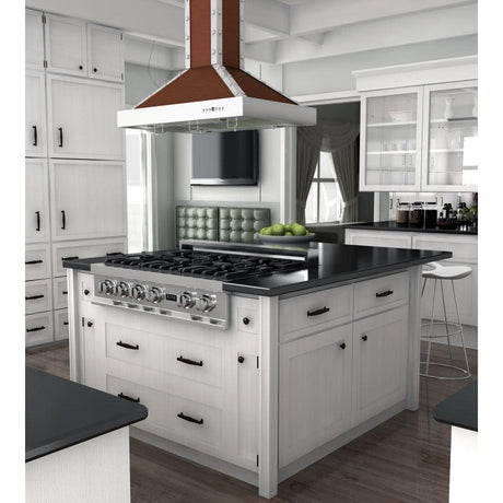 ZLINE 36 in. Designer Series Stainless Island Range Hood (KB2i-CSSXS)