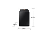 5.4 cu. ft. Extra-Large Capacity Smart Top Load Washer with Pet Care Solution and Auto Dispense System in Brushed Black