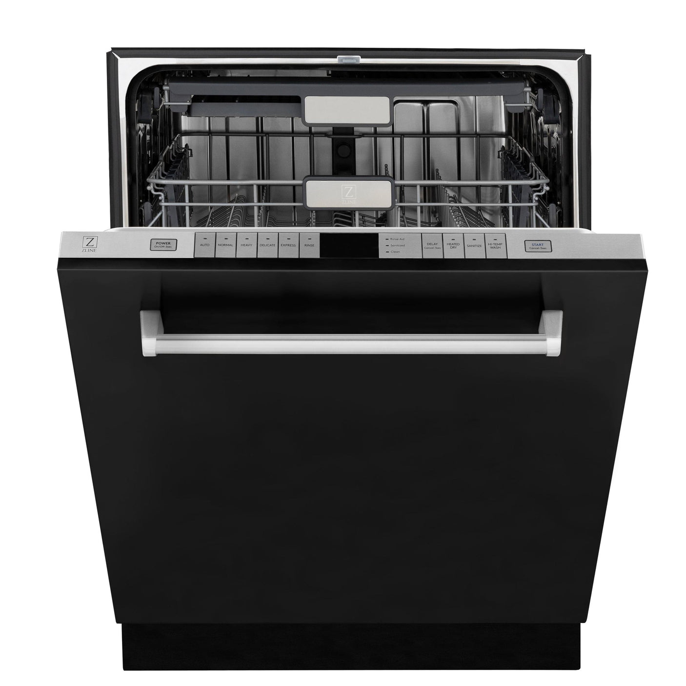 ZLINE 24" Monument Series 3rd Rack Top Touch Control Dishwasher with Stainless Steel Tub, 45dBa (DWMT-24) [Color: Black Matte]