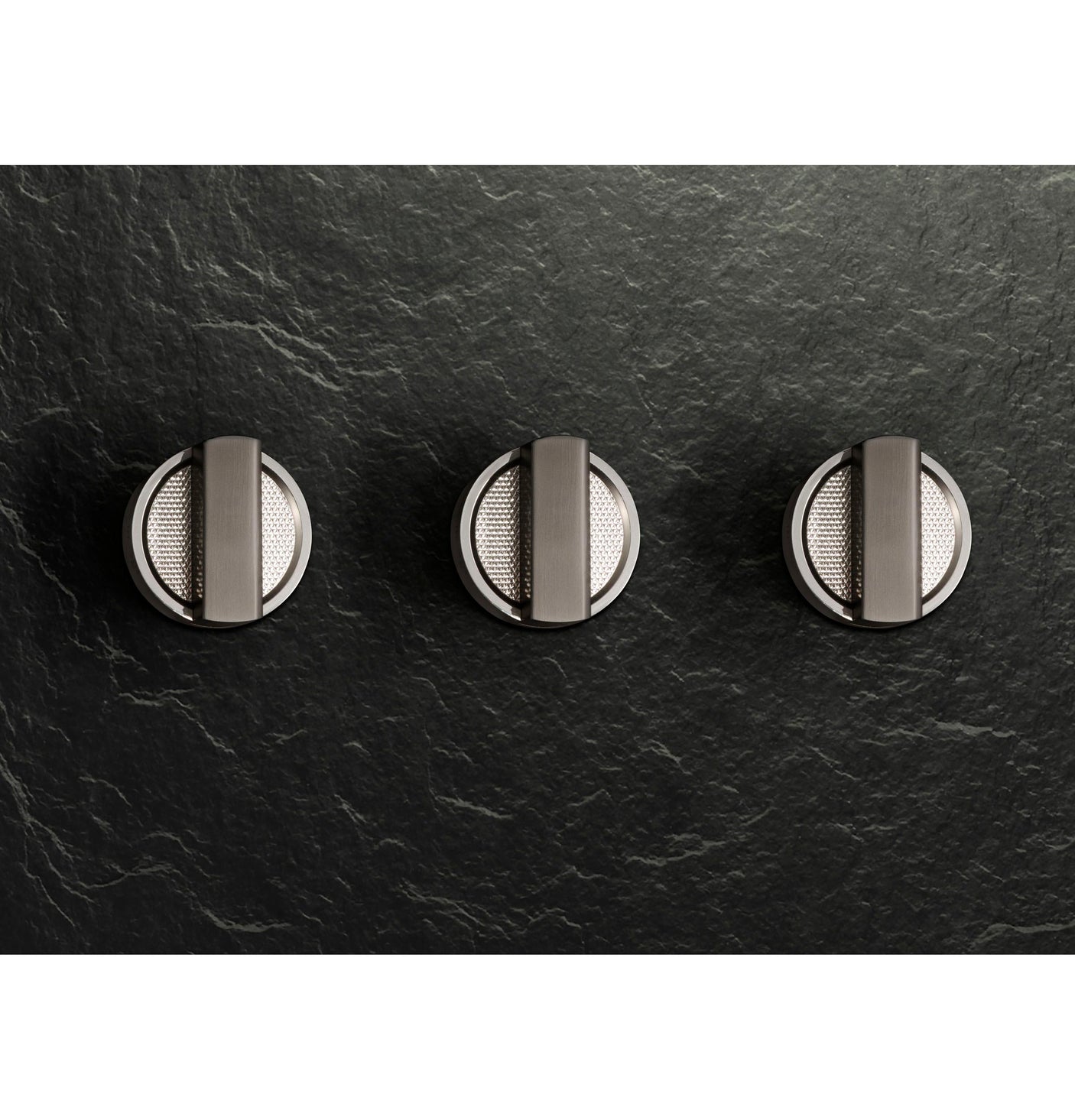 Monogram 36" Designer Collection Titanium Knobs for Pro Range