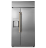 Café™ 48" Smart Built-In Side-by-Side Refrigerator with Dispenser