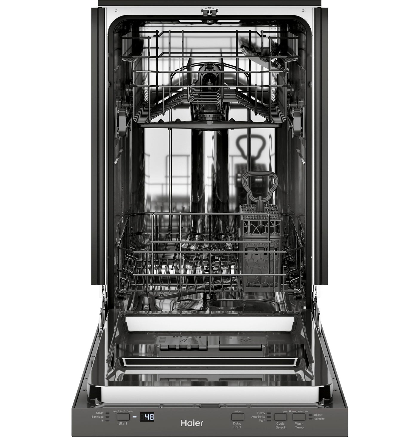 Haier ENERGY STAR® 18" Stainless Steel Interior Dishwasher with Sanitize Cycle