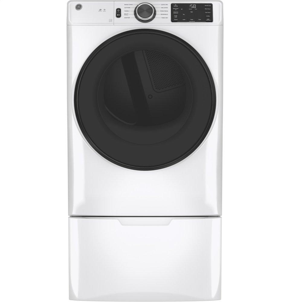 GE® Long Vent 7.8 cu. ft. Capacity Smart Electric Dryer with Sanitize Cycle