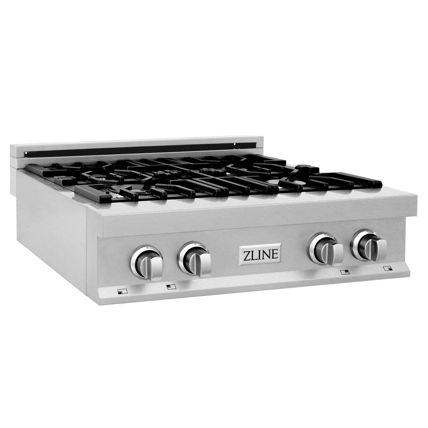 ZLINE 30" Porcelain Gas Stovetop in Fingerprint Resistant Stainless Steel with 4 Gas Burners (RTS-30) [Color: DuraSnow Stainless Steel]