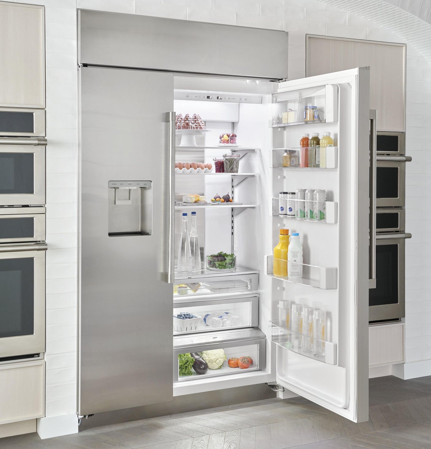 Monogram 48" Built-In Side-by-Side Refrigerator with Dispenser