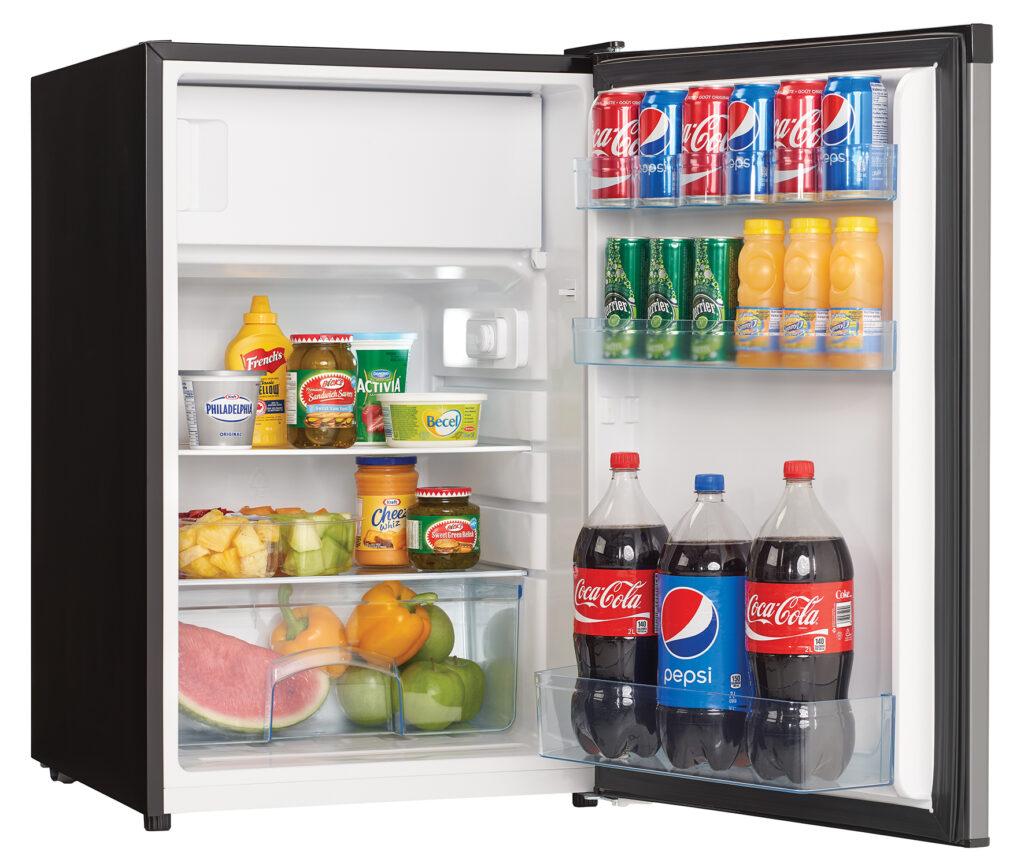 Danby 4.5 cu. ft. Compact Fridge with True Freezer in Stainless Steel