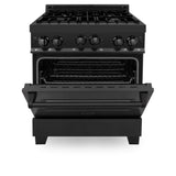 ZLINE 30" 4.0 cu. ft. Range with Gas Stove and Gas Oven in Black Stainless Steel (RGB-30) [Color: Black Stainless Steel]