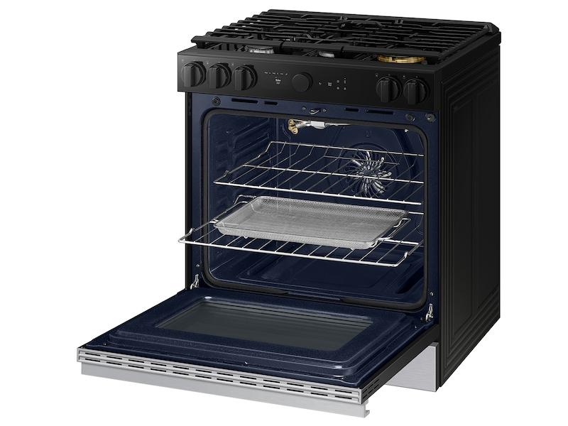 Bespoke 6.0 cu. ft. Smart Slide-In Gas Range with Air Sous Vide & Air Fry in Stainless Steel