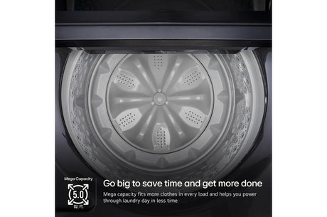 5.0 cu. ft. Mega Capacity Smart Top Load Washer with EasyUnload™ & AI Sensing