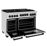 ZLINE Autograph Edition 48" 6.0 cu. ft. Range with Gas Stove and Gas Oven in DuraSnow Stainless Steel with Accents (RGSZ-SN-48) [Color: Champagne Bronze]