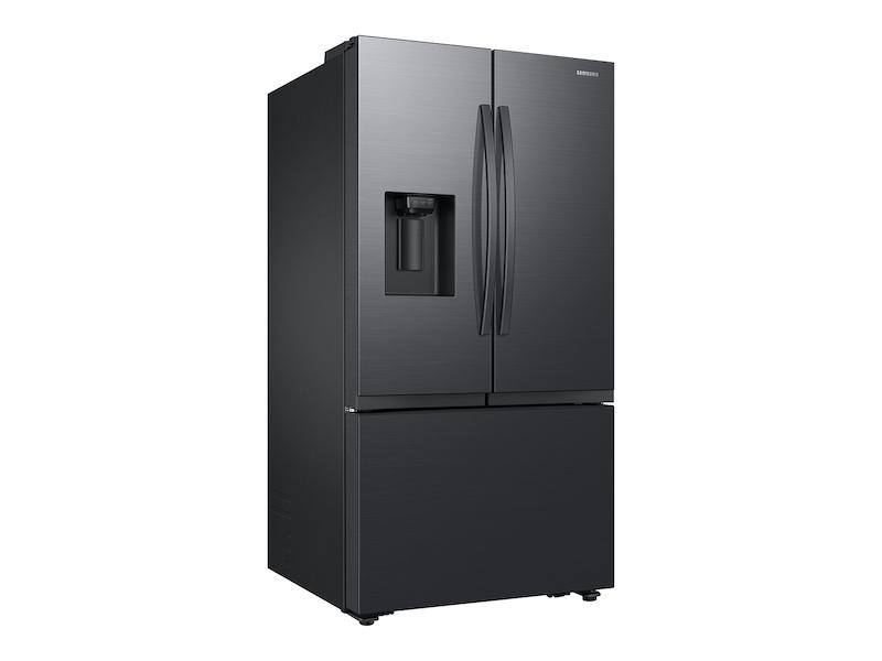 31 cu. ft. Mega Capacity 3-Door French Door Refrigerator with Four Types of Ice in Matte Black Steel