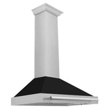 ZLINE 36 in. Convertible Fingerprint Resistant DuraSnow Stainless Steel Range Hood with Stainless Steel Handle (KB4SNX-36) [Color: Black Matte Shell]