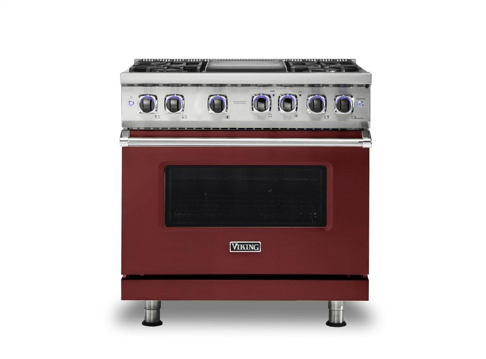 36" Sealed Burner Gas Range - VGR7362 Viking 7 Series