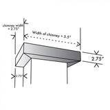 ZLINE Crown Molding 2 For Wall Range Hoods (CM2-KB/KL2/KL3)