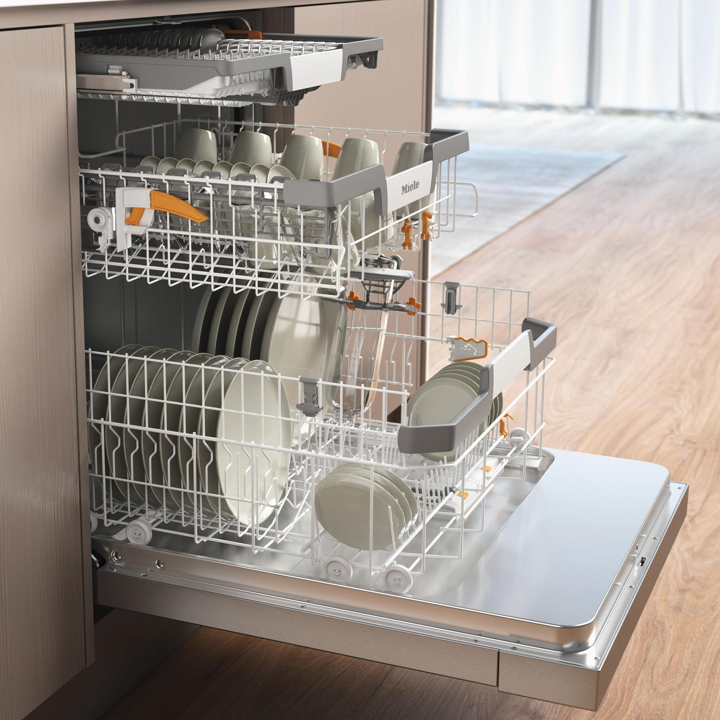 G 7216 SCU - Pre-finished, full-size dishwasher with 3D MultiFlex Tray for maximum convenience.