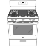 GE® 30" Free-Standing Gas Range