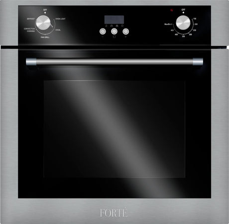 F24WOCVSS 24" Electric Single Wall Oven with 2.47 cu. ft. Capacity, Convection, Electronic with Knob Control, Digital Clock, Timer, Automatic Shut Off, in Stainless Steel