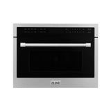 ZLINE 24 in. Built-in Convection Microwave Oven in Stainless Steel with Speed and Sensor Cooking (MWO-24) [Color: DuraSnow]