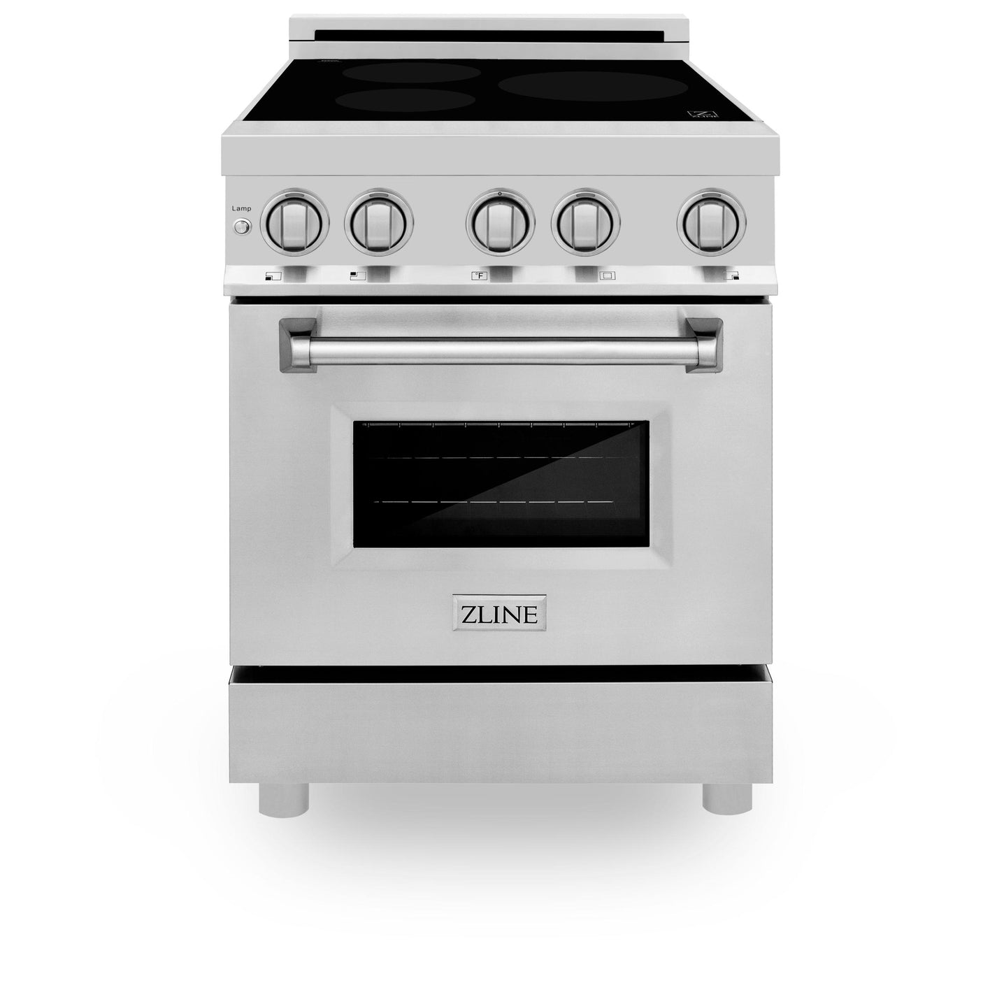 ZLINE 24" 2.8 cu. ft. Induction Range with a 4 Element Stove and Electric Oven in Stainless Steel (RAIND-24) [Color: Stainless Steel]