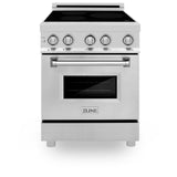 ZLINE 24" 2.8 cu. ft. Induction Range with a 4 Element Stove and Electric Oven in Stainless Steel (RAIND-24) [Color: Stainless Steel]