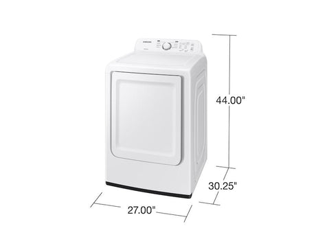 7.2 cu. ft. Electric Dryer with Sensor Dry and 8 Drying Cycles in White