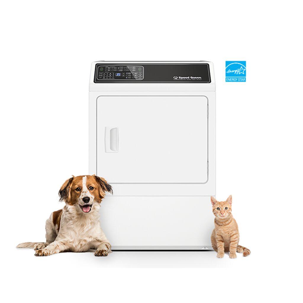 DF7 Sanitizing White Electric Dryer with Front Control  Pet Plus™  Steam  Over-Dry Protection Technology  ENERGY STAR® Certified  5-Year Warranty