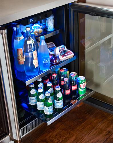 24" Marvel Professional Glass Door Refrigerator/Beverage Center