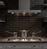 GE Profile™ 36" Built-In Tri-Ring Gas Cooktop with 5 Burners and Included Extra-Large Integrated Griddle