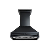 ZLINE Wooden Wall Mount Range Hood in Black - Includes Motor (321CC)