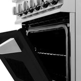 ZLINE 24 in. Professional Dual Fuel Range with Color Door Options (RA24) [Color: Black Matte]