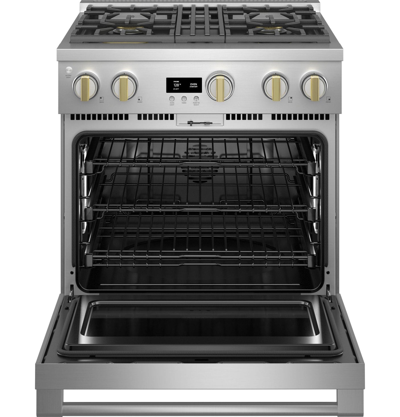 Monogram 30" Dual-Fuel Professional Range with 4 Burners