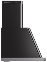 Majestic 40 Inch Glossy Black Wall Mount Convertible Range Hood