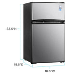 Avanti 3.1 cu. ft. Compact Refrigerator - Stainless Steel / 3.1 cu. ft.