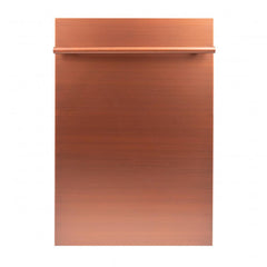 ZLINE 18 in. Compact Top Control Dishwasher with Stainless Steel Tub and Modern Style Handle, 52 dBa (DW-18) [Color: Copper]