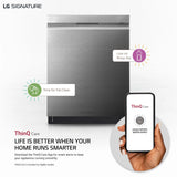 LG SIGNATURE Top Control Smart Wi-Fi Enabled Dishwasher with TrueSteam® and QuadWash™