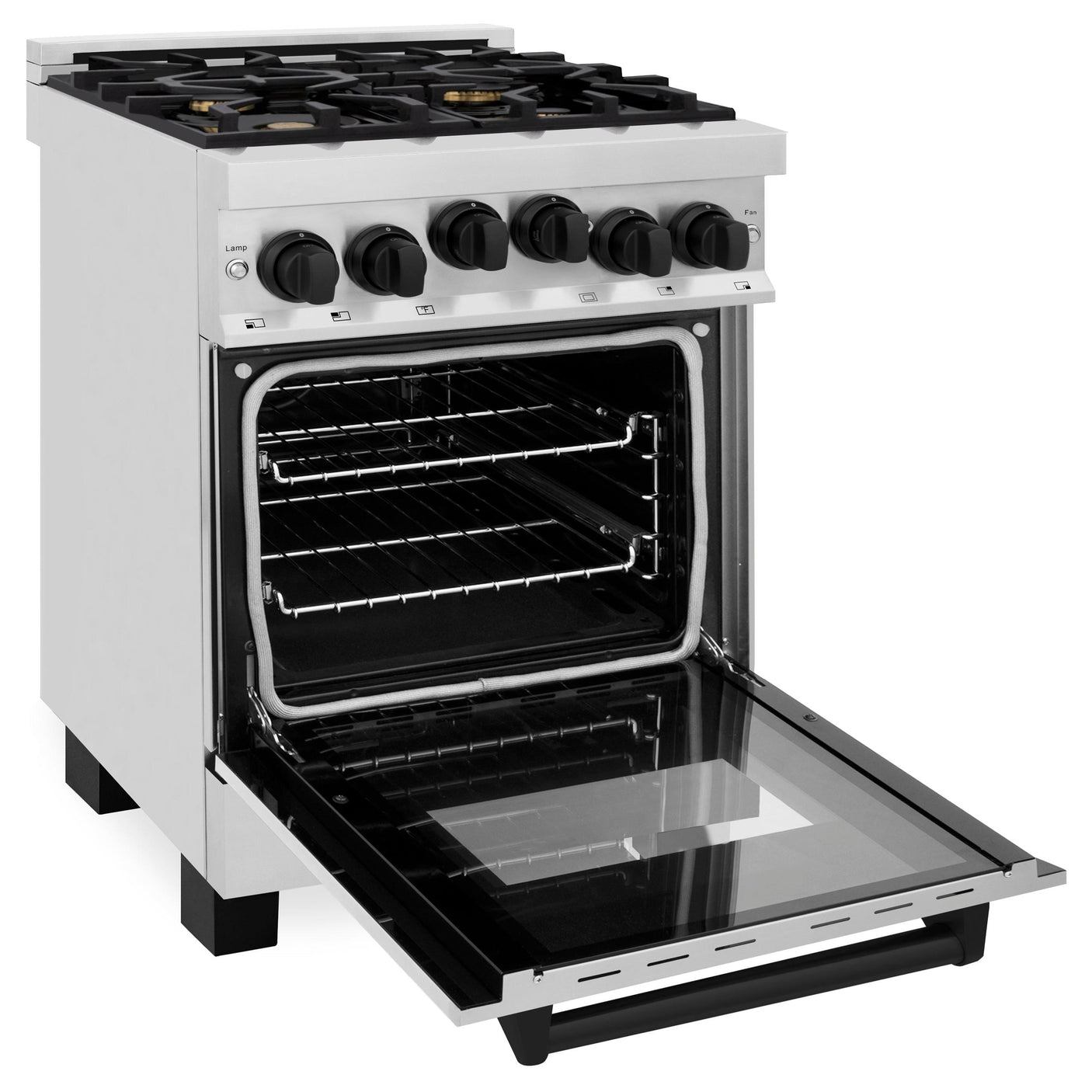 ZLINE Autograph Edition 24" 2.8 cu. ft. Range with Gas Stove and Gas Oven in Stainless Steel with Accents (RGZ-24) [Color: Champagne Bronze]