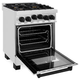 ZLINE Autograph Edition 24" 2.8 cu. ft. Range with Gas Stove and Gas Oven in Stainless Steel with Accents (RGZ-24) [Color: Champagne Bronze]