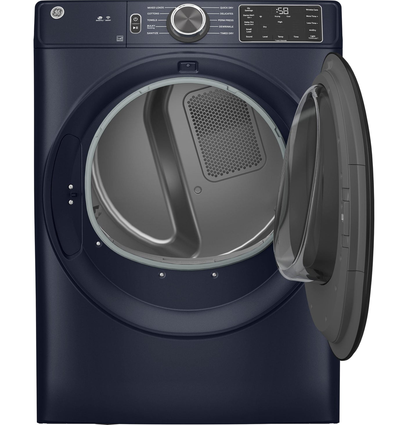 GE® ENERGY STAR® 7.8 cu. ft. Capacity Smart Front Load Electric Dryer with Sanitize Cycle