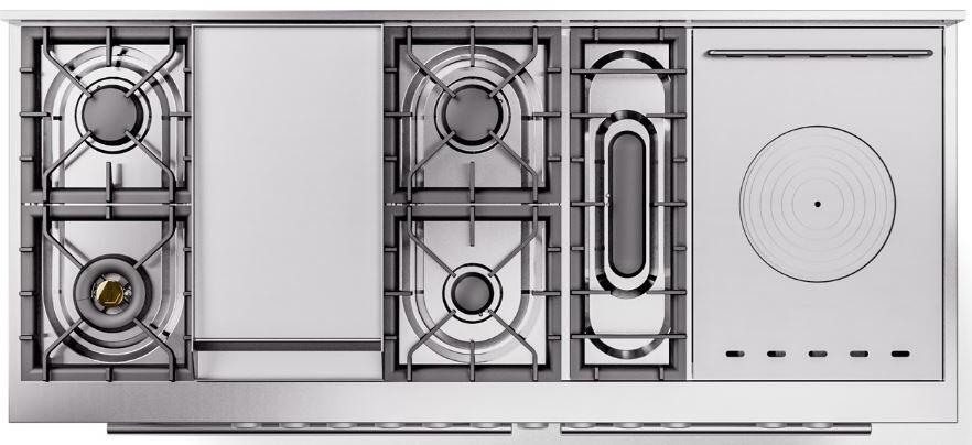 Professional Plus II 60 Inch Dual Fuel Natural Gas Freestanding Range in Blue Grey with Trim