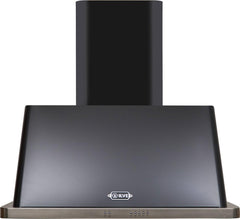 Majestic 36 Inch Glossy Black Wall Mount Convertible Range Hood